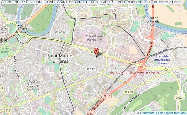 plan association Fndirp Section Locale Saint-martin-d'heres - Gieres - Venon Saint-Martin-d'Hères