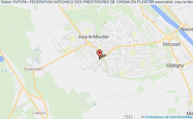 plan association Fnpcpa / FÉdÉration Nationale Des Prestataires De CinÉma En Plein Air Jouy-le-Moutier