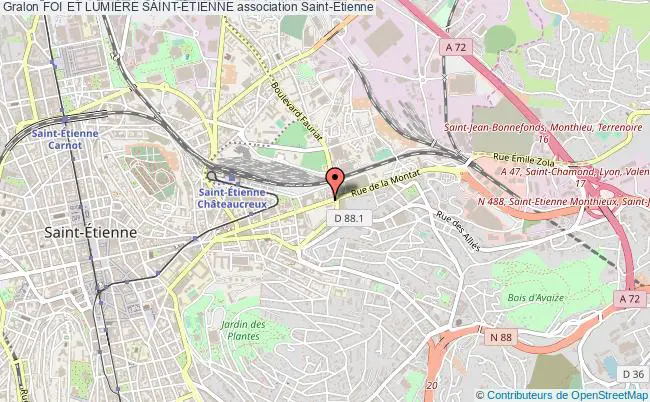 plan association Foi Et LumiÈre Saint-Étienne Saint-Étienne