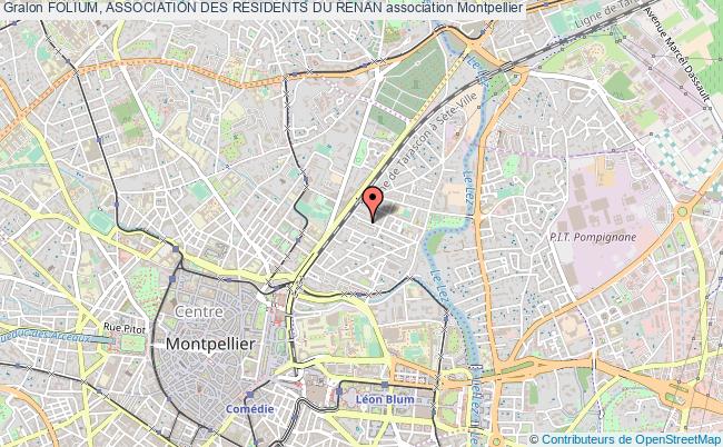 plan association Folium, Association Des Residents Du Renan Montpellier