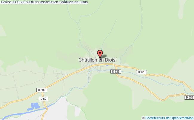 plan association Folk En Diois Châtillon-en-Diois