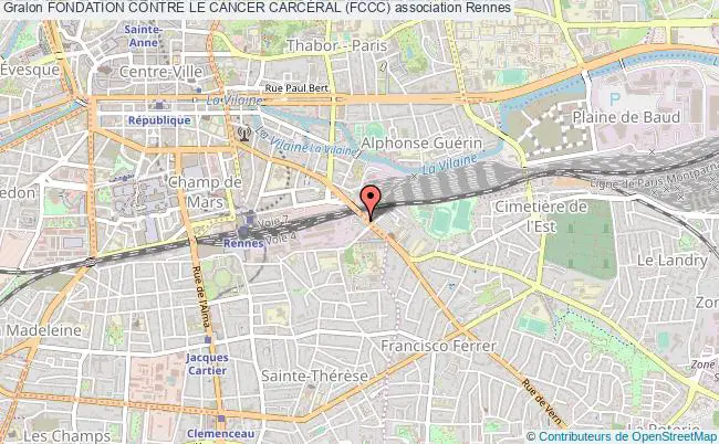 plan association Fondation Contre Le Cancer CarcÉral (fccc) Rennes