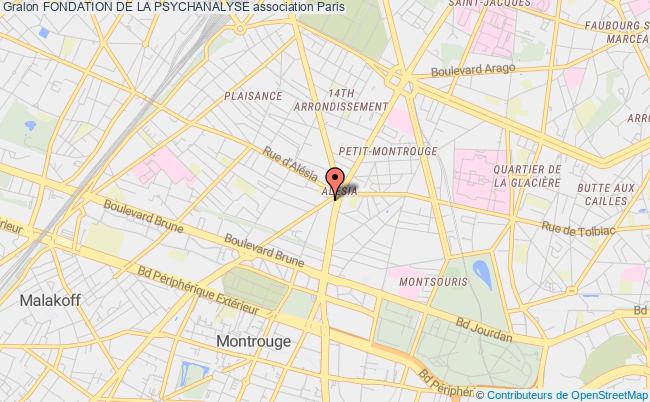 plan association Fondation De La Psychanalyse PARIS