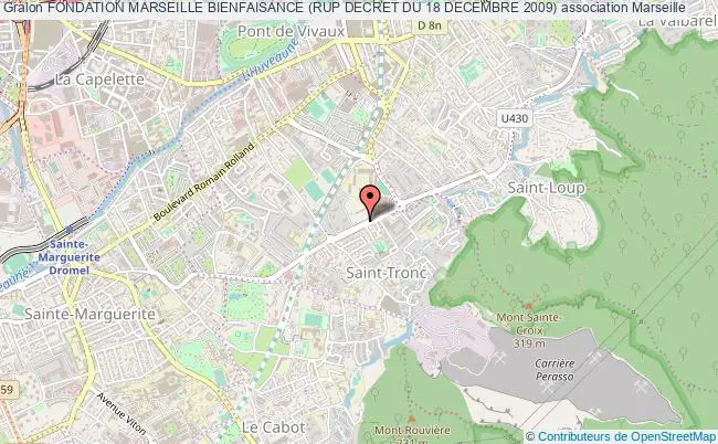plan association Fondation Marseille Bienfaisance (rup Decret Du 18 Decembre 2009) Marseille