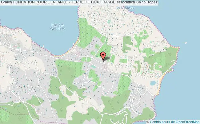 plan association Fondation Pour L'enfance - Terre De Paix France Saint-Tropez