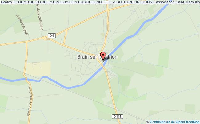 plan association Fondation Pour La Civilisation EuropÉenne Et La Culture Bretonne Loire-Authion