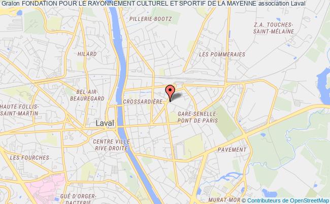 plan association Fondation Pour Le Rayonnement Culturel Et Sportif De La Mayenne Laval