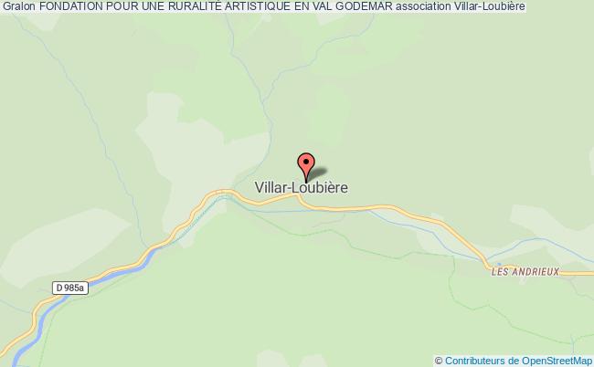 plan association Fondation Pour Une RuralitÉ Artistique En Val Godemar Villar-Loubière