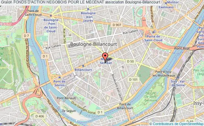 plan association Fonds D'action Negobois Pour Le MÉcÉnat Boulogne-Billancourt