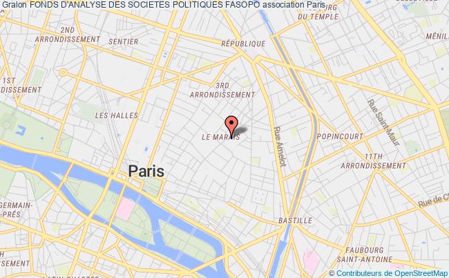 plan association Fonds D'analyse Des Societes Politiques Fasopo Paris