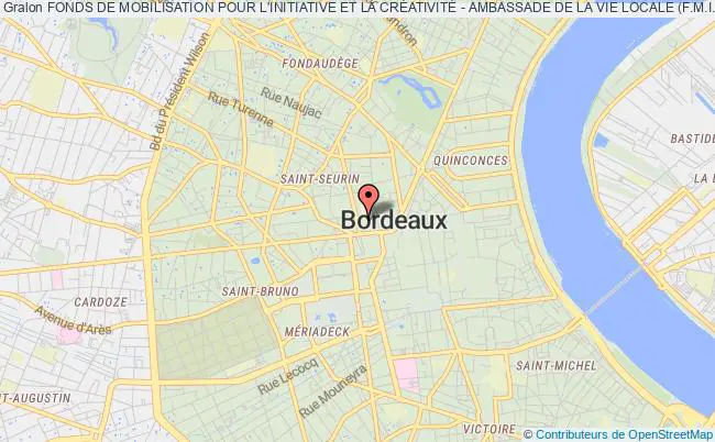 plan association Fonds De Mobilisation Pour L'initiative Et La CrÉativitÉ - Ambassade De La Vie Locale (f.m.i.c - A.v.l.) Bordeaux