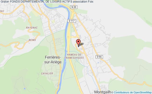 plan association Fonds Departemental De Loisirs Actifs Foix Cedex