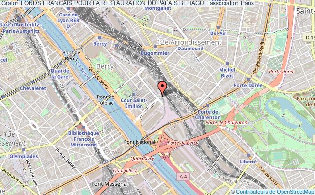 plan association Fonds Francais Pour La Restauration Du Palais Behague Paris