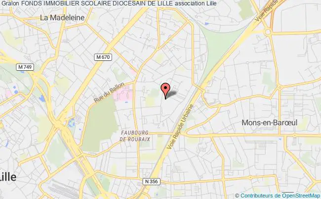 plan association Fonds Immobilier Scolaire DiocÉsain De Lille Lille
