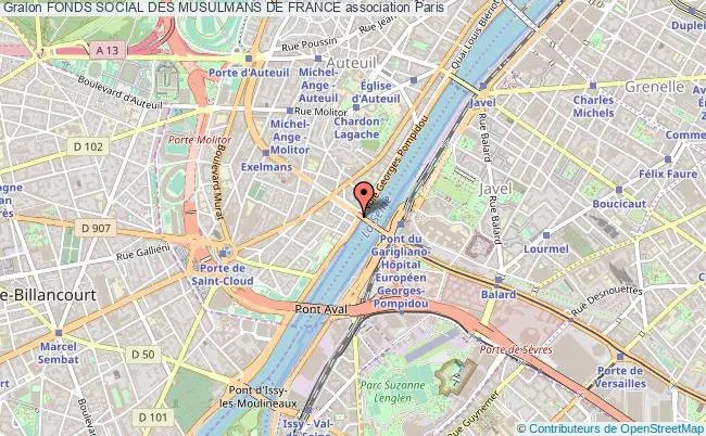 plan association Fonds Social Des Musulmans De France Paris