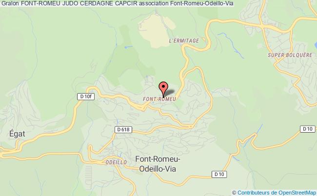 plan association Font-romeu Judo Cerdagne Capcir Font-Romeu-Odeillo-Via