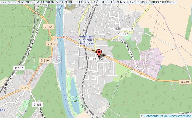 plan association Fontainebleau Union Sportive Federation Education Nationale Samoreau