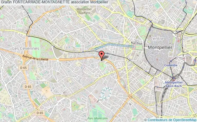 plan association Fontcarrade-montagnette Montpellier