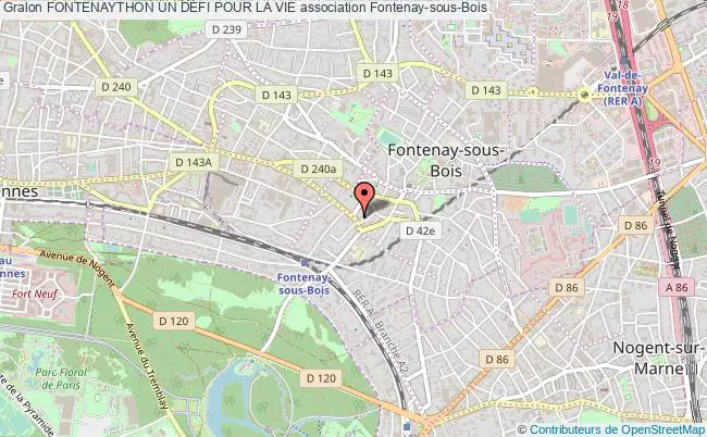 plan association Fontenaython Un DÉfi Pour La Vie Fontenay-sous-Bois