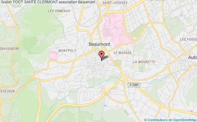 plan association Foot SantÉ Clermont Beaumont