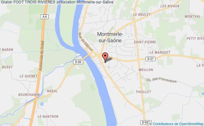plan association Foot Trois Rivieres Montmerle-sur-Saône