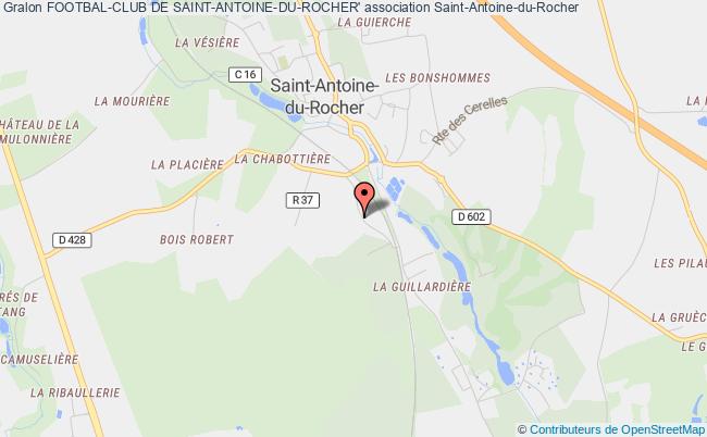 plan association Footbal-club De Saint-antoine-du-rocher' Saint-Antoine-du-Rocher