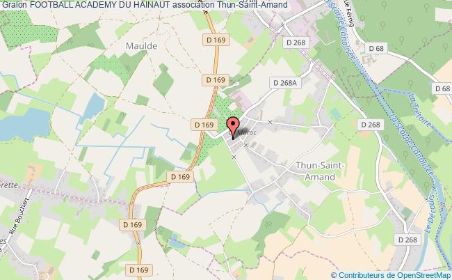 plan association Football Academy Du Hainaut Thun-Saint-Amand