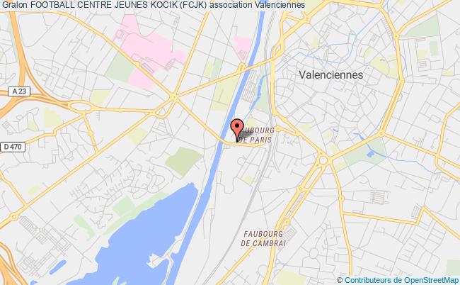 plan association Football Centre Jeunes Kocik (fcjk) Valenciennes