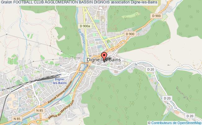 plan association Football Club Agglomeration Bassin Dignois Digne-les-Bains