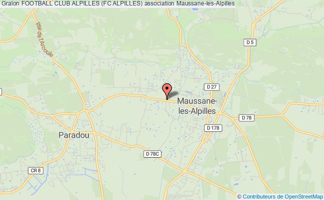 plan association Football Club Alpilles (fc Alpilles) Maussane-les-Alpilles