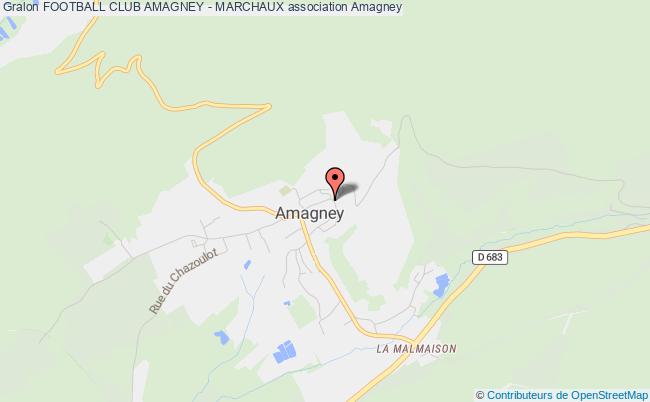 plan association Football Club Amagney - Marchaux Amagney