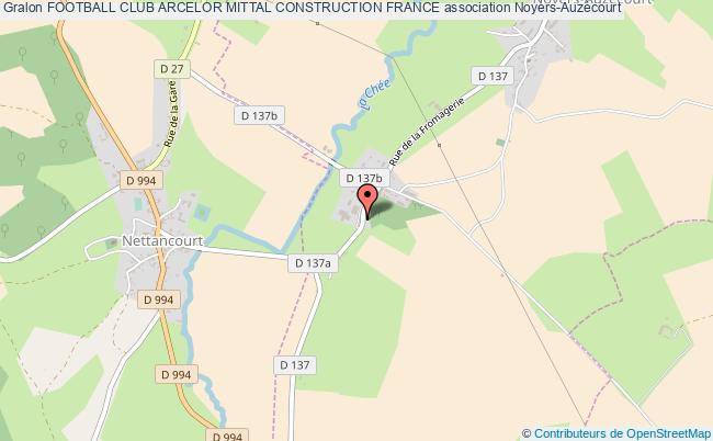 plan association Football Club Arcelor Mittal Construction France Noyers-Auzécourt