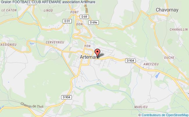 plan association Football Club Artemare Artemare