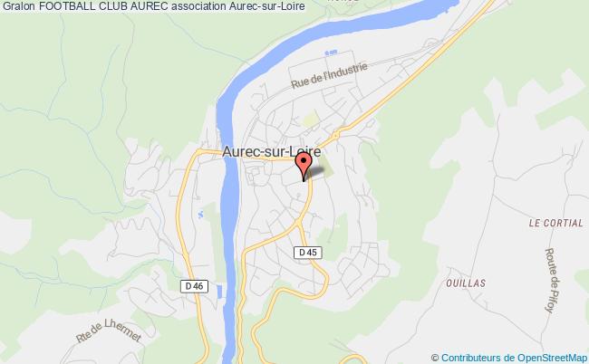 plan association Football Club Aurec Aurec-sur-Loire