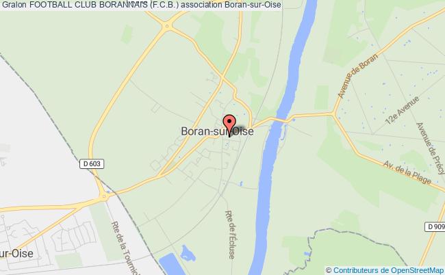 plan association Football Club Borannais (f.c.b.) Boran-sur-Oise