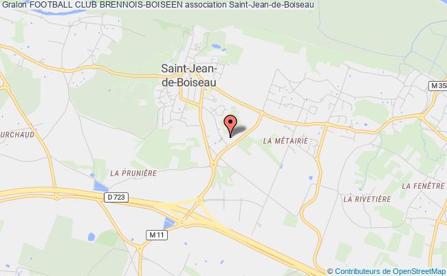 plan association Football Club Brennois-boiseen Saint-Jean-de-Boiseau