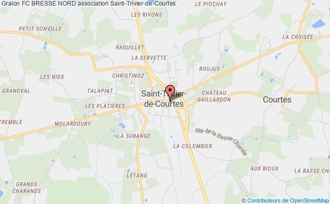 plan association Football Club Bresse Nord Saint-Trivier-de-Courtes
