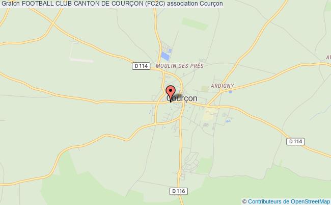 plan association Football Club Canton De CourÇon (fc2c) Courçon