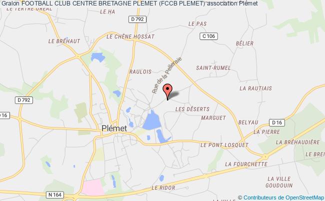 plan association Football Club Centre Bretagne Plemet (fccb Plemet) Plémet