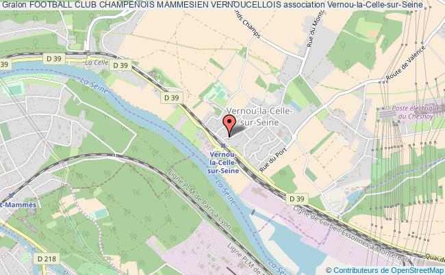 plan association Football Club Champenois Mammesien Vernoucellois Vernou-la-Celle-sur-Seine