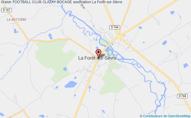 plan association Football Club Clazay-bocage Forêt-sur-Sèvre