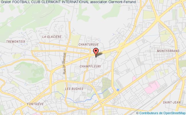 plan association Football Club Clermont International Clermont-Ferrand