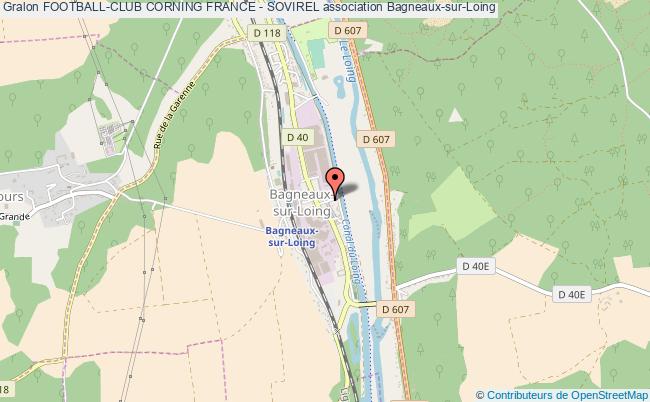 plan association Football-club Corning France - Sovirel Bagneaux-sur-Loing