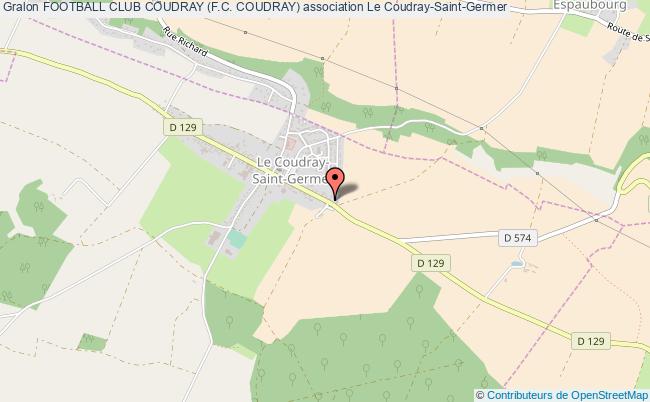 plan association Football Club Coudray (f.c. Coudray) Coudray-Saint-Germer