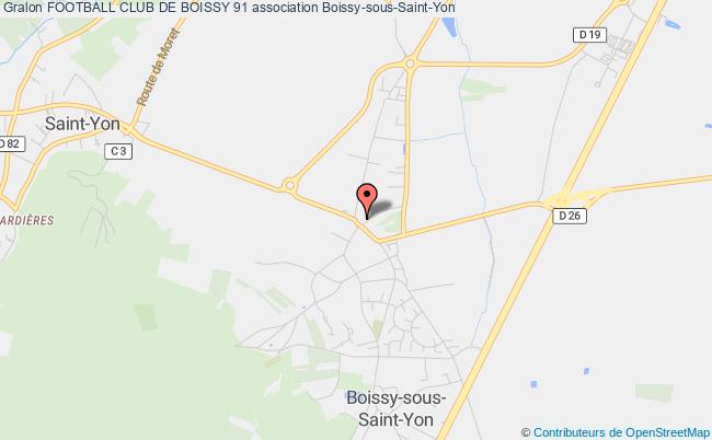 plan association Football Club De Boissy Sous St Yon Boissy-sous-Saint-Yon
