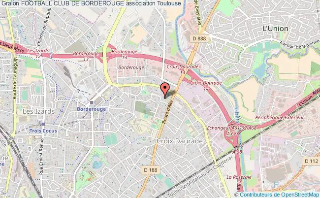 plan association Football Club De Borderouge Toulouse