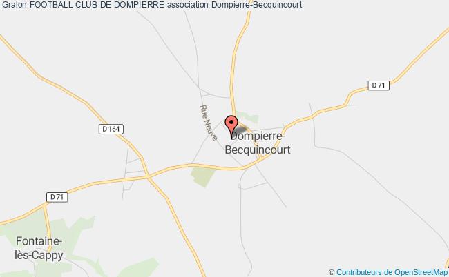 plan association Football Club De Dompierre Dompierre-Becquincourt