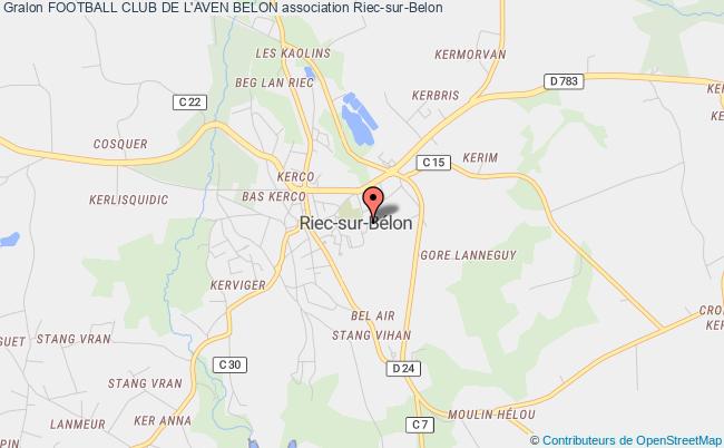 plan association Football Club De L'aven Belon Riec-sur-Bélon