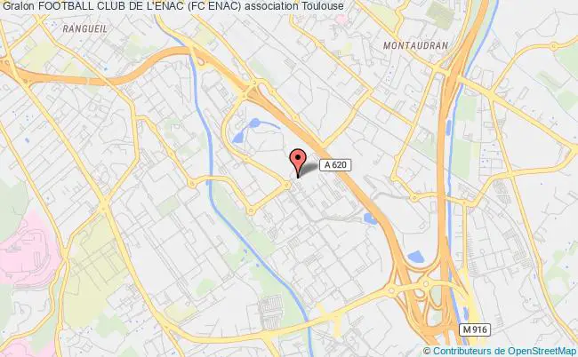 plan association Football Club De L'enac (fc Enac) Toulouse
