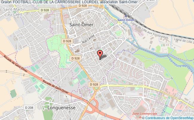 plan association Football-club De La Carrosserie Lourdel Saint-Omer